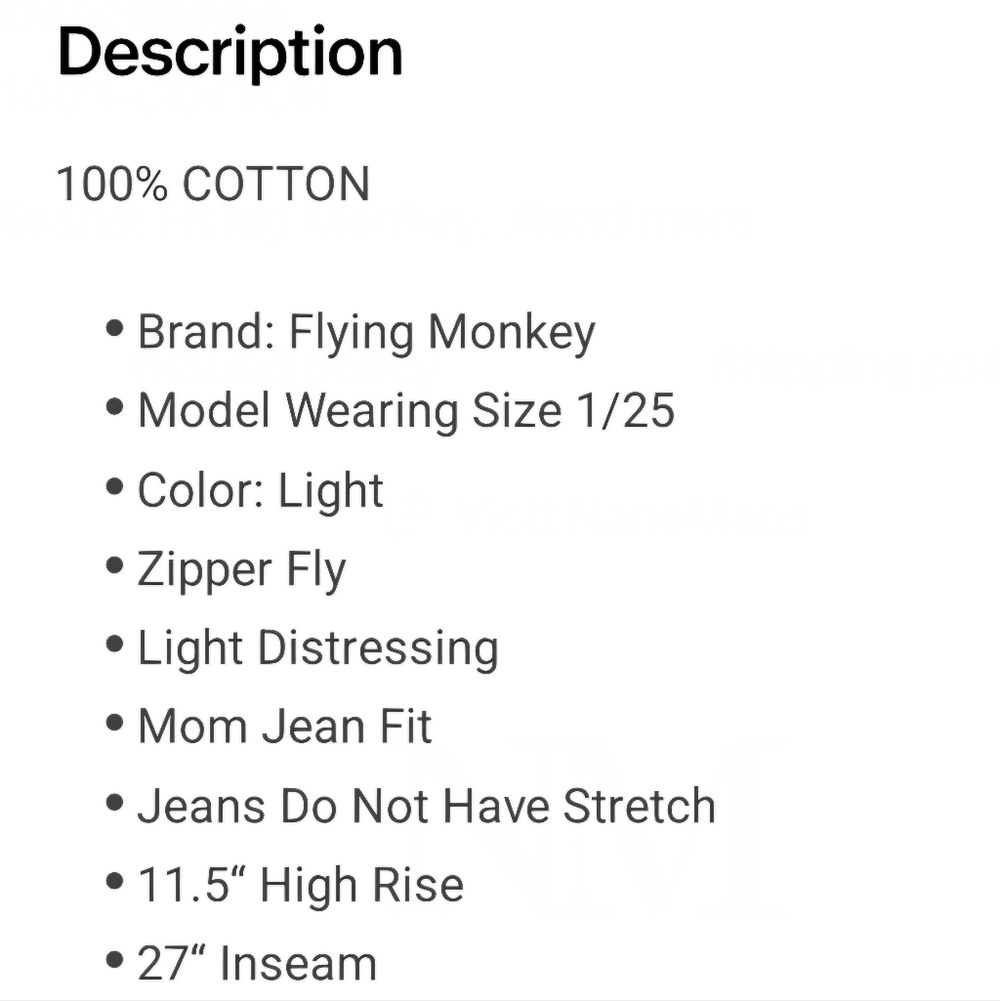 Flying Monkey Jeans - Picture 2 of 2